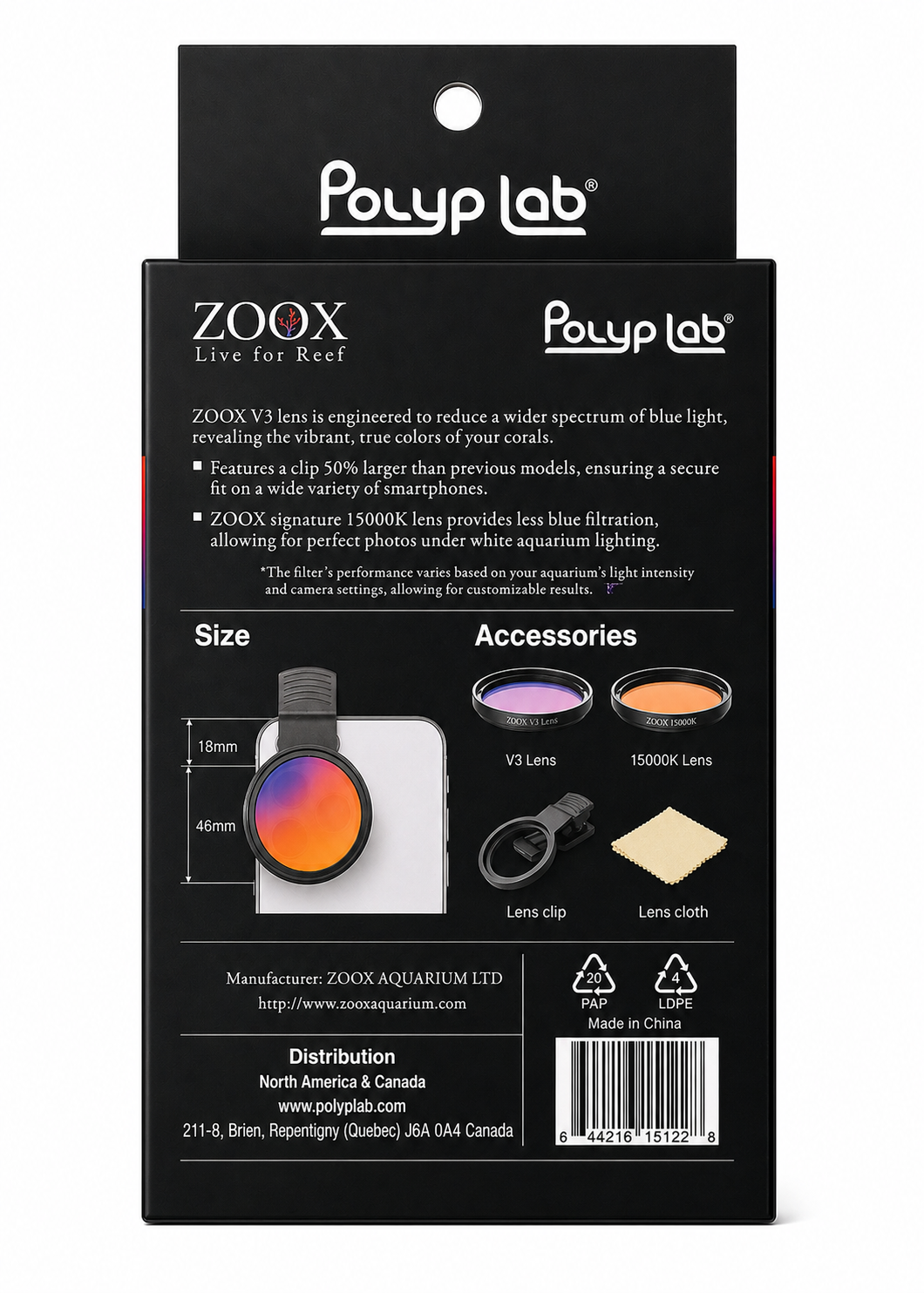 Polyplab NEW coral view lens V3